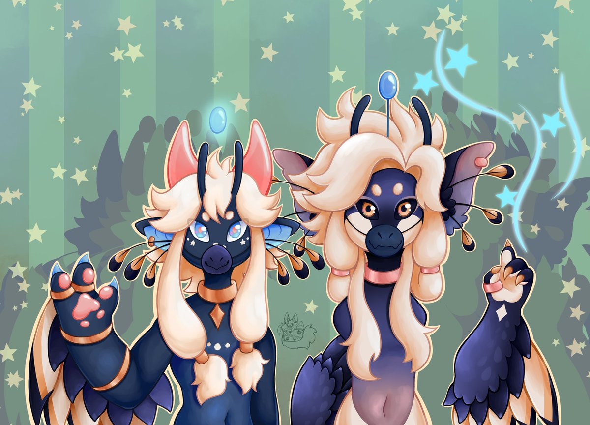 Neckuru's tweet photo. These were for the Halloween event from the server (I completely forgot to post em here rip)

#myart #digitalart #digitaldrawing #closedspecies #hornthropod https://t.co/iwTrzFBlmB