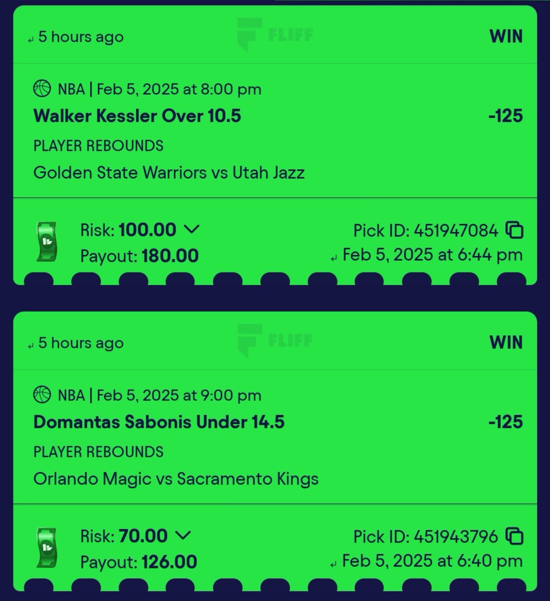 What an insane day on Fliff yesterday! Easiest book to make money off in 2025! 💰