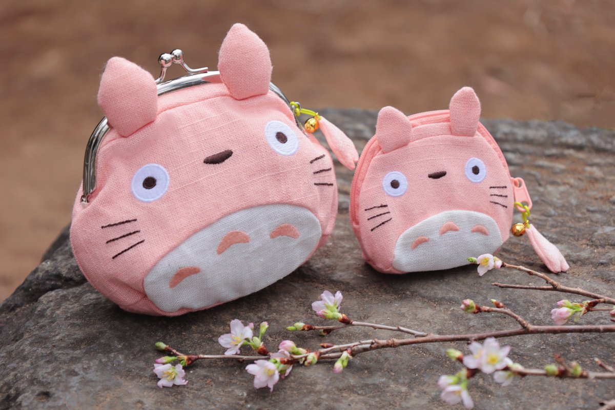 🌸再入荷🌸 となりのトトロ 「がまぐち 大トトロ ピンク