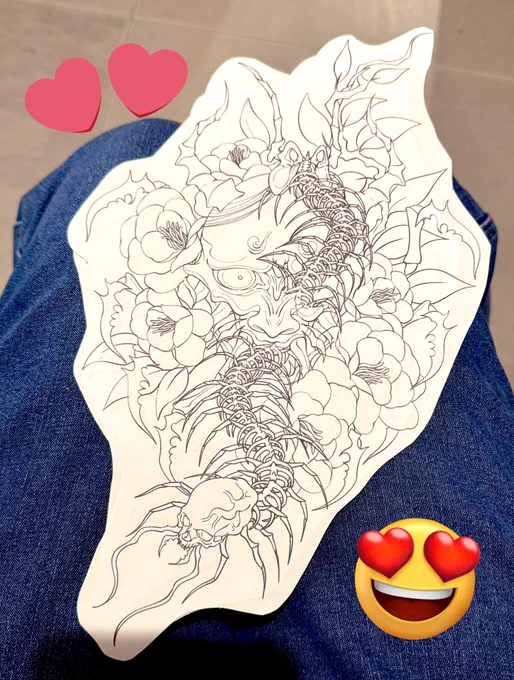 るし様の作品彫っていただきますわくわく止まんないや  