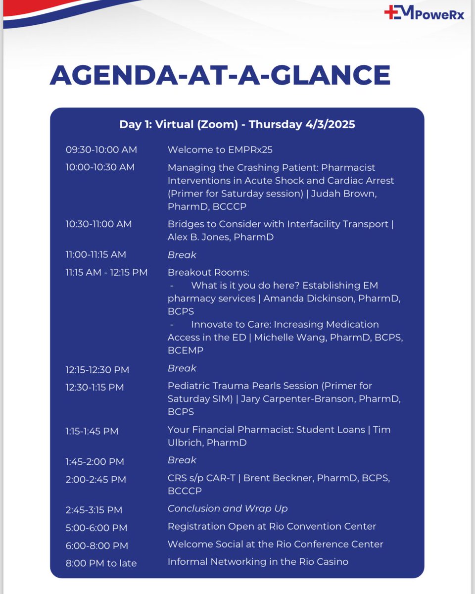 📢 HUGE ANNOUNCEMENT! We've added a VIRTUAL Day 1 to #EMPowerX25! 🎉 Double the content, double the learning! Join us online for critical EM topics on 4/3/2025. Check out the more about the conference: empowerx-conference.com 

#EMRx #EMPRx25  #MedEd