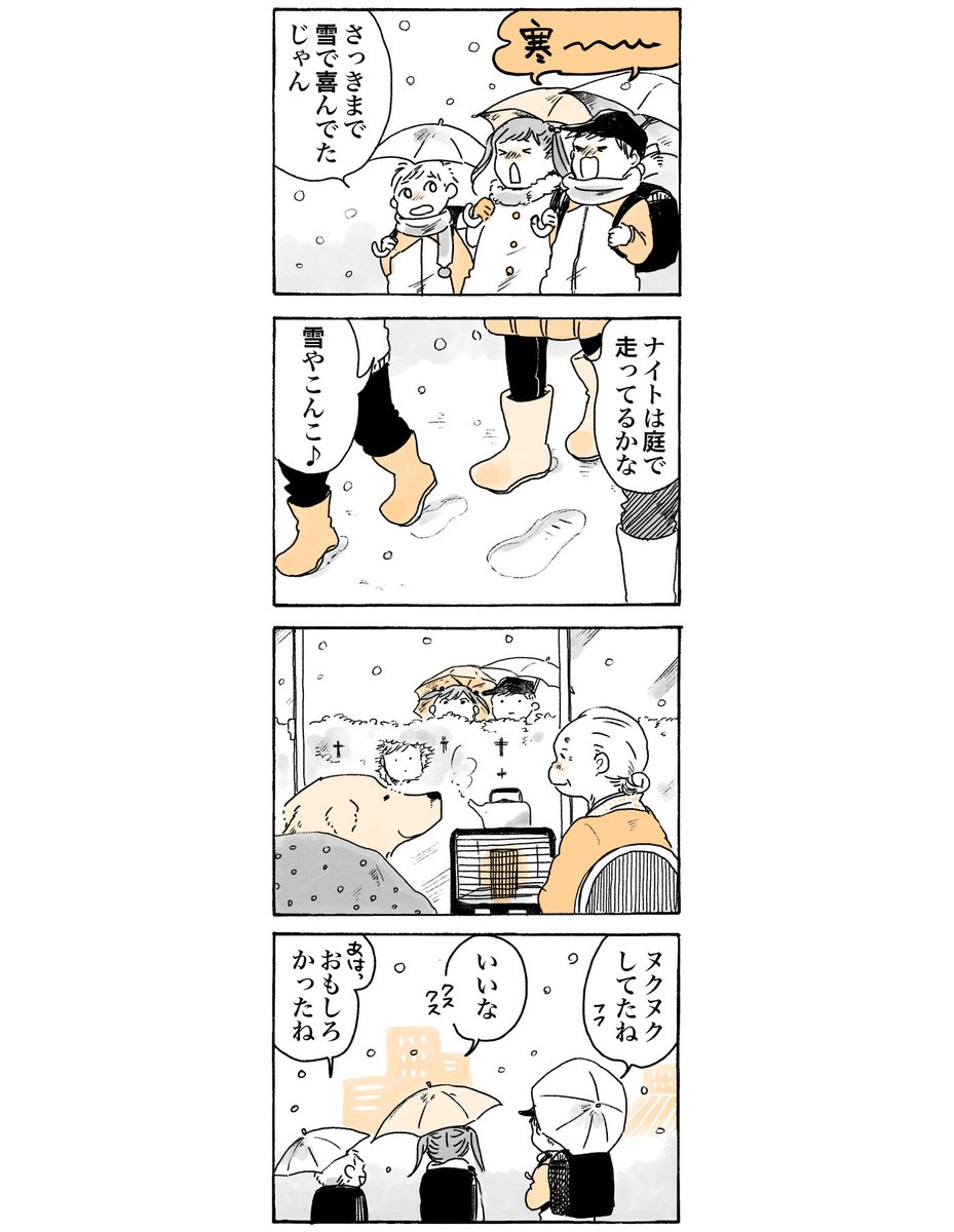 今年の練馬はなかなか雪が降りません⛄️

#姫ばあちゃんとナイト 
