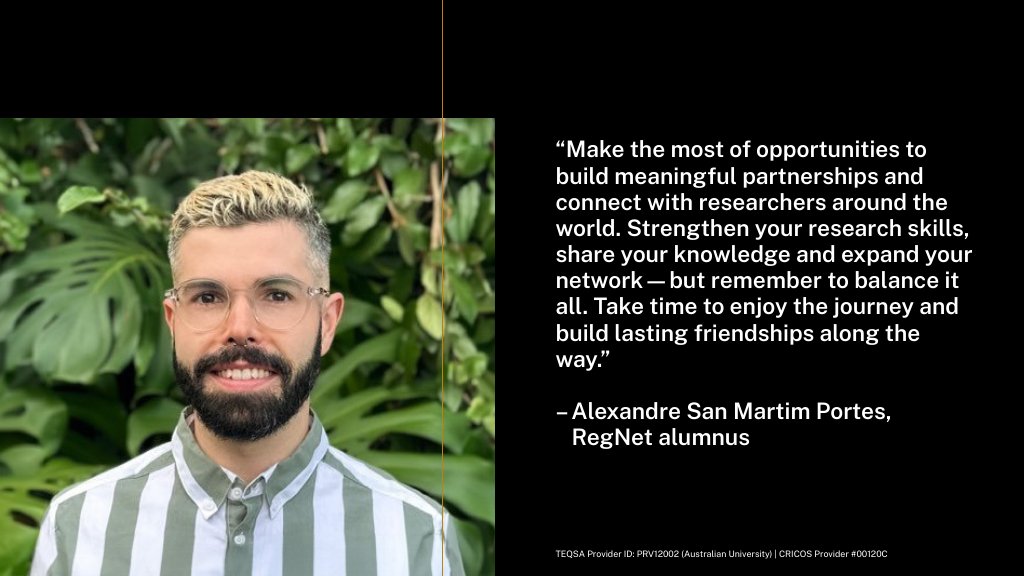 ANURegNet (@anuregnet) on Twitter photo .<a href="/a_smportes/">Alex San Martim Portes</a>'s #PhD journey at RegNet is one of passion and dedication, showing how a supportive environment can shape a #career and develop skills to address global challenges. Congratulations, Alex!🎓🎉 Learn more about his inspiring journey here: regnet.anu.edu.au/content-centre… .<a href="/a_smportes/">Alex San Martim Portes</a>'s #PhD journey at RegNet is one of passion and dedication, showing how a supportive environment can shape a #career and develop skills to address global challenges. Congratulations, Alex!🎓🎉 Learn more about his inspiring journey here: regnet.anu.edu.au/content-centre…