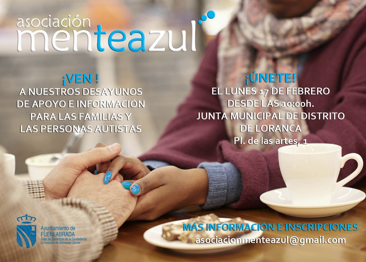 A_menTEAzul's tweet photo. ¿Necesitas un espacio donde desahogarte, que te sientas entendid@ y poder también disfrutar de buenos momentos?

Para acudir manda un correo a 📨 asociacionmenteazul@gmail.com indicando nombre, apellidos y teléfono .
#trastornodelespectroautista #autismo #apoyoemocional https://t.co/ggmS38i3mL