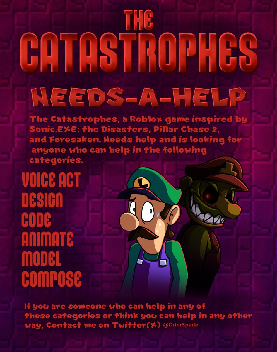 We’re looking for people to help with this neat project, hope y’all are interested we desperately need your guys help
#horrorbrew #mario #SonicEXE #EXECommunity