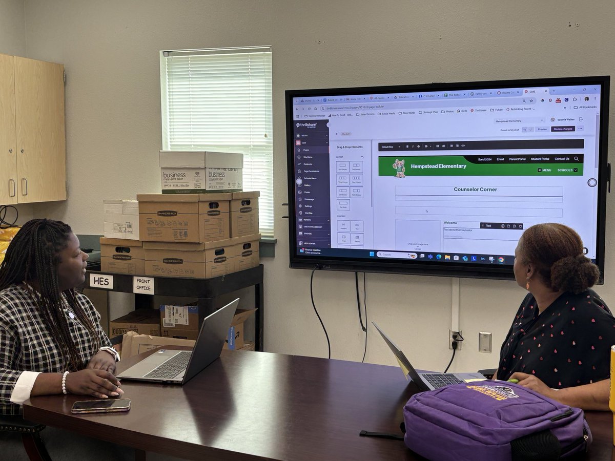 AngTSanders's tweet image. Wonderful School Counselor Week working with PR V Walker on Counselor”s webpage @HempsteadISD @Hempstead_ES