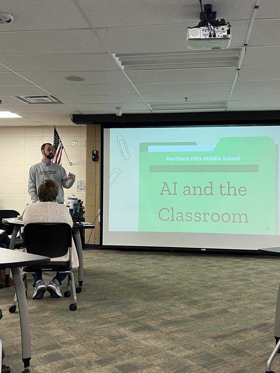 Thank you to <a href="/aromoslawski/">Aaron Romoslawski, Ed. S.</a> for leading our after-school professional learning. Our teachers learned more about AI and its use in schools. Well done!