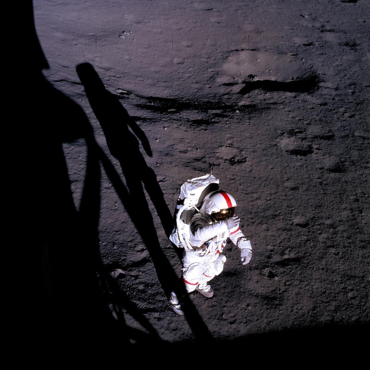 airandspace's tweet image. On this week in history in 1971, Apollo 14 commander Alan Shepard took his first steps on the surface of the Moon. It was an incredible next step after becoming the first American in space 10 years earlier. Shepard was the only Mercury astronaut to walk on the Moon.