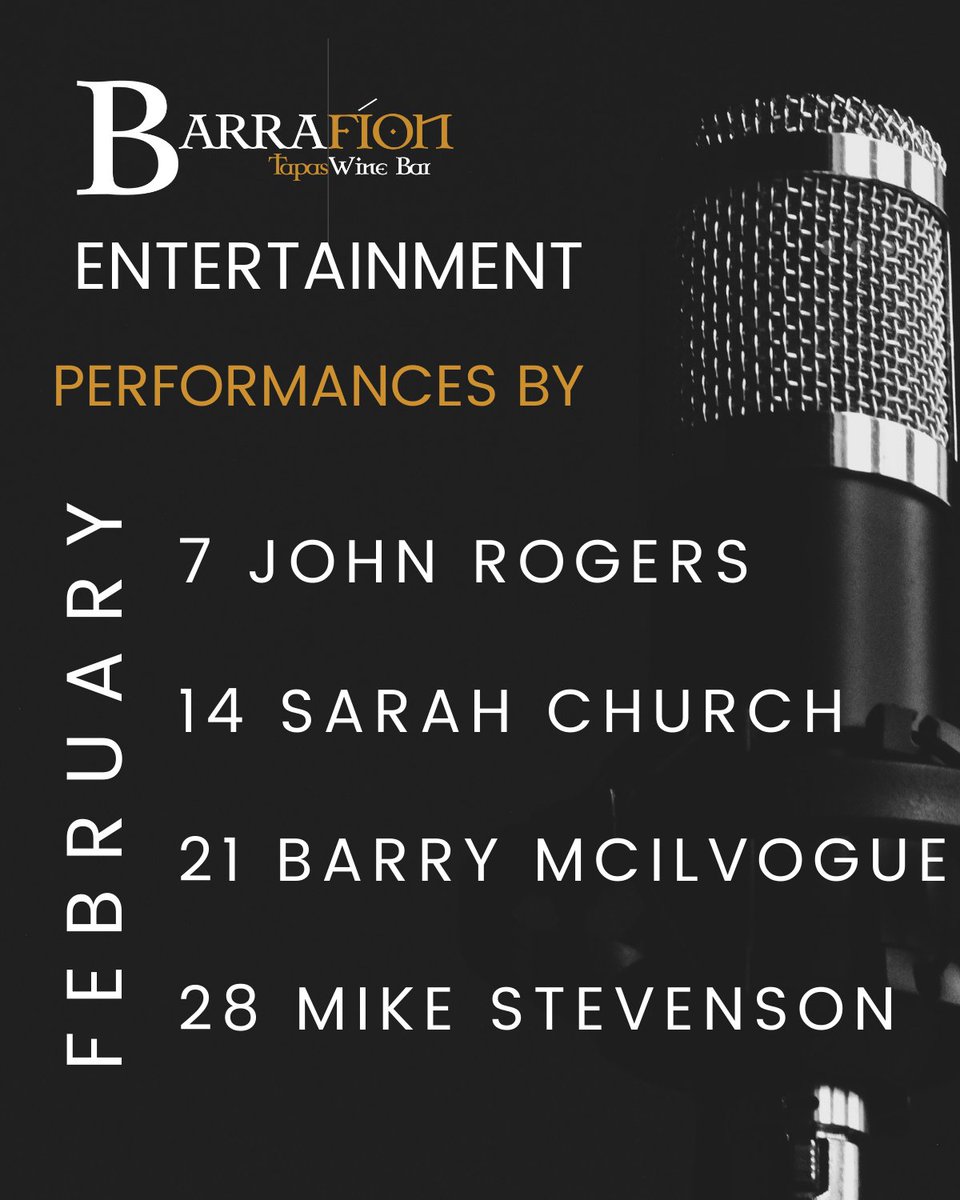 BarraFion's tweet image. 🎶✨ Make Your Fridays Unforgettable with Live Music! 🎵✨

Join us every Friday in February, 6:30 PM - 10:30 PM, for an evening of mesmerizing melodies and vibrant rhythms. Elevate your weekend vibes and create lasting memories! 🌟 #LiveMusicFridays #FebruaryFun