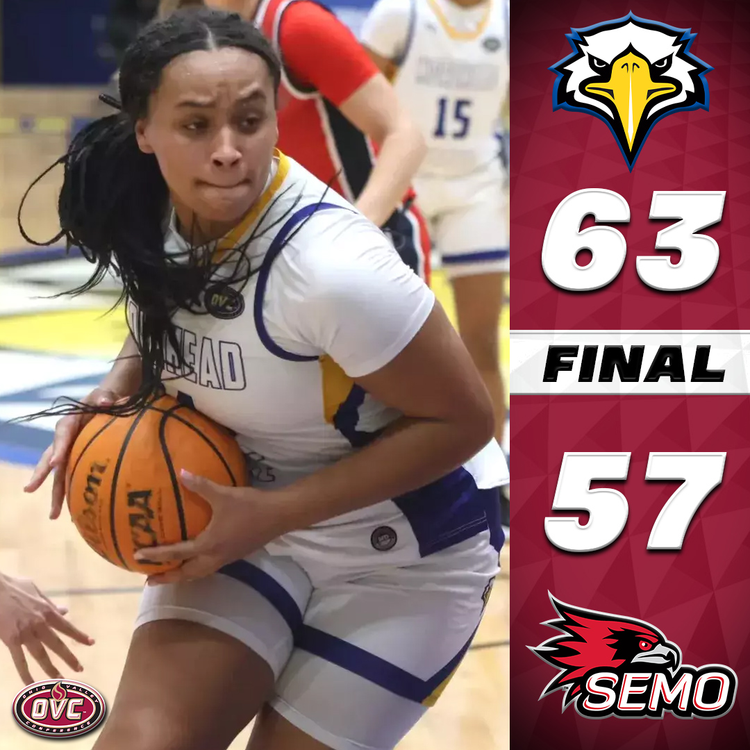 A home victory for <a href="/MSUEaglesWBB/">Morehead State WBB</a> who completes the season sweep of the Redhawks. 

#SoarHigher | #OVCit