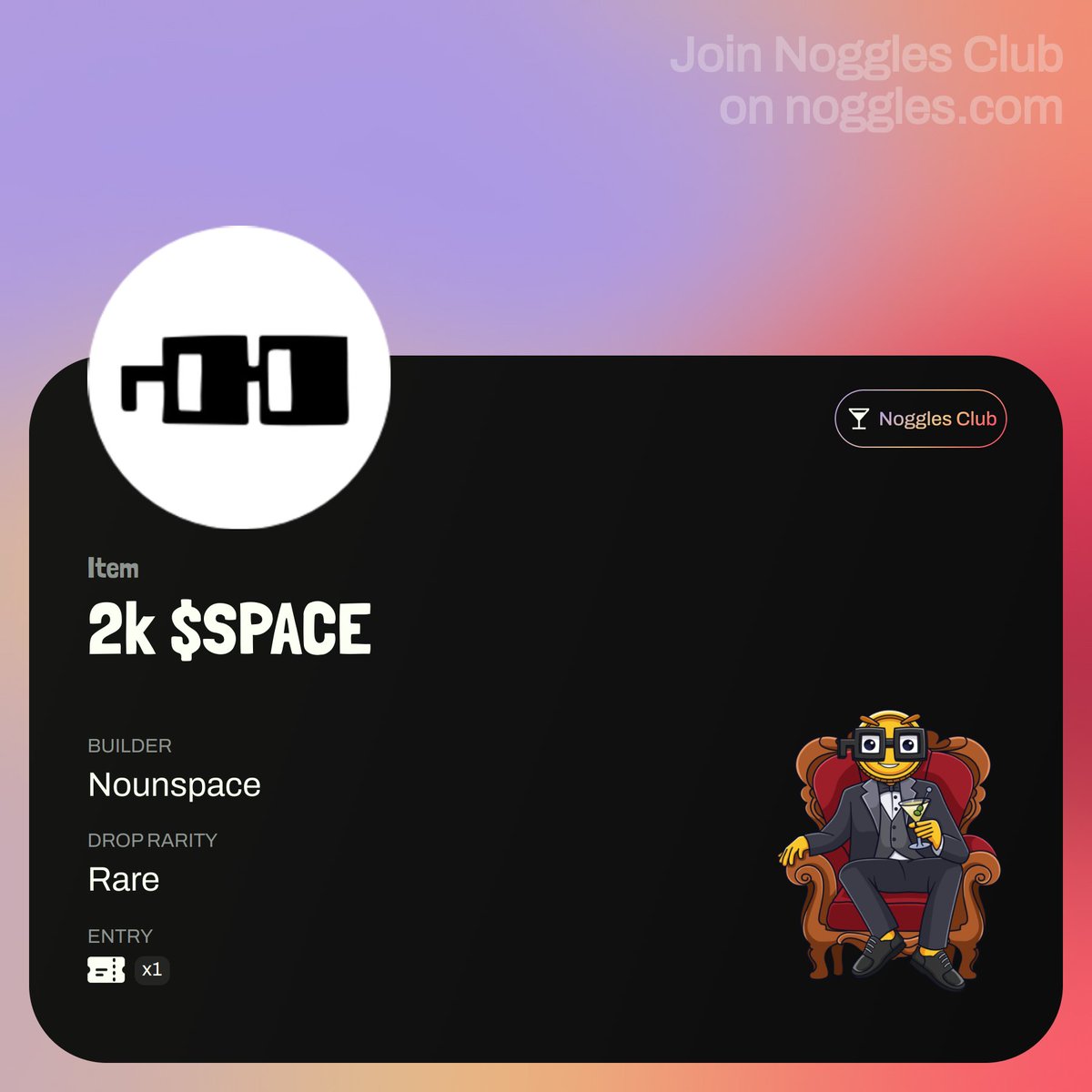 moctezuma3ro.⌐◨-◨ (@moctezuma3ro) on Twitter photo I've just joined this nounish drop:
2k $SPACE by <a href="/thenounspace/">thenounspace</a>
Wish me luck and keep your $NOGS on ⌐◨-◨
<a href="/nogglescoin/">$NOGS</a> I've just joined this nounish drop:
2k $SPACE by <a href="/thenounspace/">thenounspace</a>
Wish me luck and keep your $NOGS on ⌐◨-◨
<a href="/nogglescoin/">$NOGS</a>