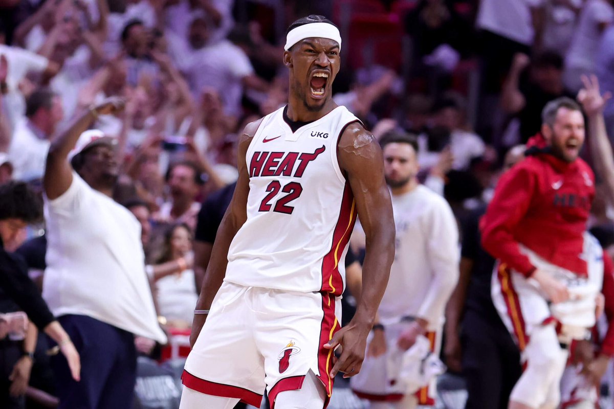 TheMiamiHeatUK's tweet photo. So… here we go 😢

I fell into this sport and the Miami Heat in 2016 out of nowhere. So my timeline missed all the success, the championships, the parades.

My first season following was that amazing 30-11 season and despite that team being incredibly fun and culture personified, it was led by B- players on overpaid contracts.

Then Jimmy Butler joined.

2 NBA Finals & 3 ECF’s in 5 years with a supporting cast of Bam, Tyler, Dragic, Meyers, Tucker, Iguodala, Nunn, Crowder, Caleb, Strus, Gabe, Duncan etc.

A player that exceeded every inch of every expectation of him. A player that was brought in to help you get the next guy, whom for various front office failures, never did arrive.

When I think of the emotion of my great sporting memories, it’s always a Jimmy Butler one that races to the top and for me, that’s what sport is all about. The joy, the passion, the emotion of saying that’s MY guy on MY team. 

It was a sad final month of Jimmy’s tenure in Miami, but that’ll never cloud the greatness and supreme joy that I witnessed watching him play for us. Nothing erases that. Ever.

So Jimmy, thank you for:

That slump over the Fence v LeBron
‘I OWN YOU’ v Jrue 
That 56 point HIMMY game v Bucks
Blowing a kiss to TJ Warren
Fighting the Pels 
‘I told you I was right’ in the bubble
Face to face with Grant Williams 
Bottom lip sulking to Randle
Numerous Chris Paul altercations
‘Meet me in the tunnel’ vs Denver 
Giving Horford his timeout 
Wearing Spo’s jersey after taking ECF
Strus finger salute 
Did they beat the Miami heat? Aight then
‘Tobias Harris over ME’
Getting a fine for the bench ‘thrust’ cele

Top 5 player in Miami Heat history. Thank you for making us relevant again. 

You always had a chance when Jimmy Butler was at the wheel. 

Heat legend forever #22 🔥