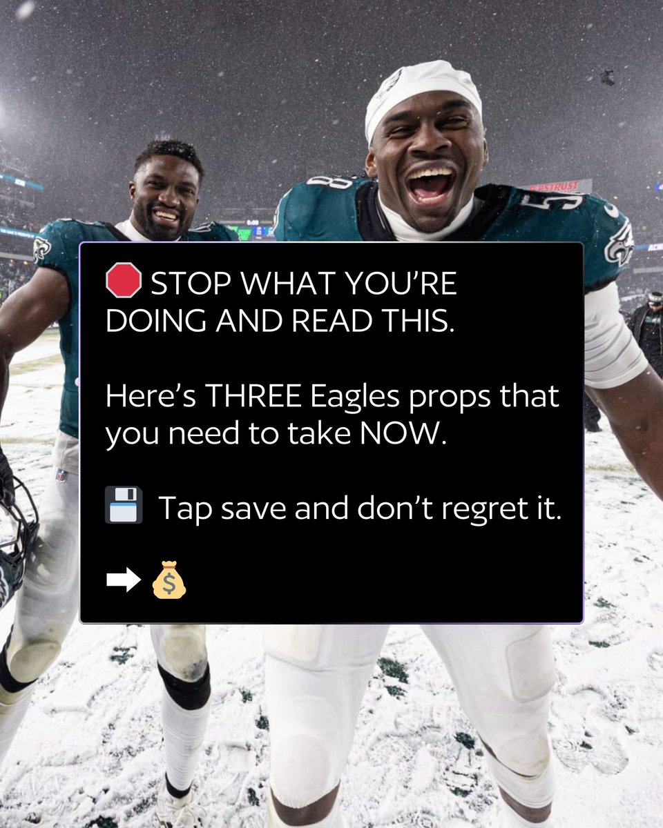 HarryLockPicks's tweet photo. 🚨 READ BELOW FOR SOME #EAGLES PROPS AHEAD OF SUNDAY.

🔖 Bookmark this. ⬇️ https://t.co/wuOXhfoQtd