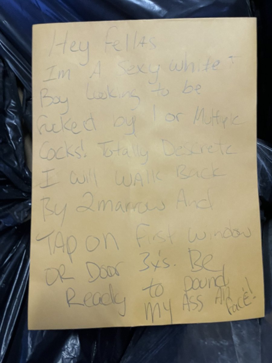 Got this message in the docking bay of the building my company is remodeling. This is desperate gay behavior.