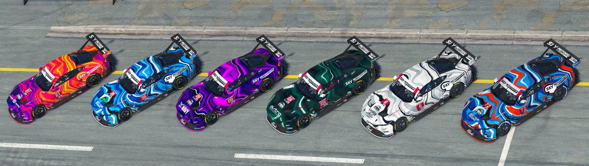 TONIGHT

The Mustang Brigade takes on Monza in the CORE GT Series! 

Inspired by our 24Hours of Daytona livery, now everyone has one! 

(From left to right)

Stafford
24Car
Therrien
Kenny
Muncill
Muir