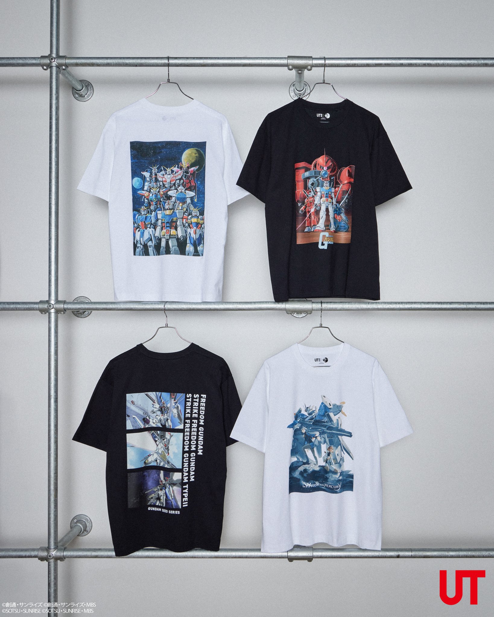 新品 ガンダム ユニクロ コラボ プラモデル Tシャツ 7枚 セット BANDAI - 新品 ガンダム ユニクロ コラボ Tシャツ 7枚セット