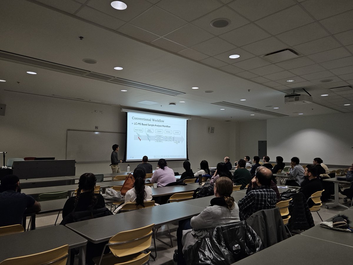 Dr. Shuang Zhao presented a seminar on the Global #Metabolomics &amp; #Lipidomics Platform for Ultra-High Performance Molecular Phenotype Analysis