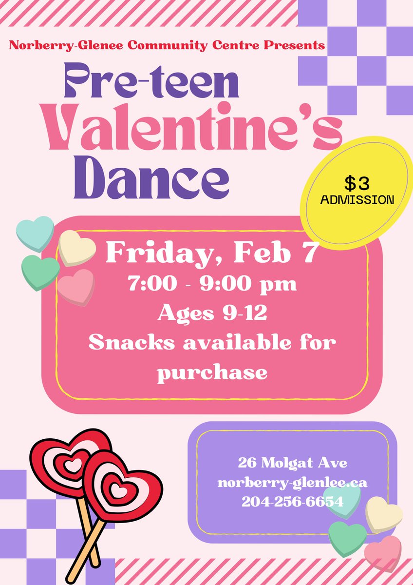 We have a Preteen dance tomorrow night!!