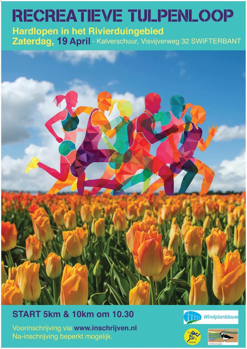 Tulpenloop Swifterbant 🌷
Zaterdag 19 april 2025
Inschrijving via: inschrijven.nl/form/202504192…