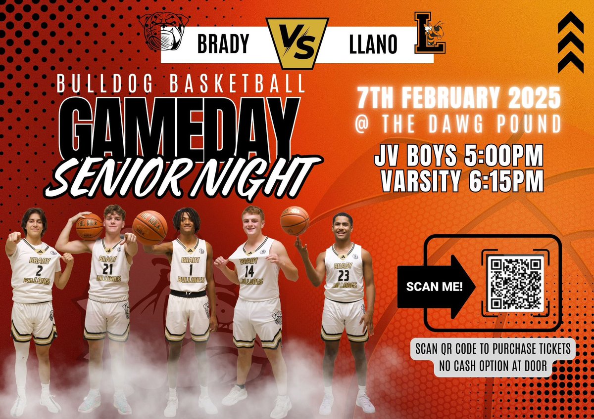 Brady ISD Athletics (@brady_athletics) on Twitter photo 🏀🐾 Brady Bulldogs Basketball🐾🏀
Come out and show your support for our team and help us celebrate our amazing seniors!
📍 Where: Brady High School
🕒 When: Senior recognition will take place right after the JV Boys game. <a href="/coachv32/">C.J. Villegas</a> 🏀🐾 Brady Bulldogs Basketball🐾🏀
Come out and show your support for our team and help us celebrate our amazing seniors!
📍 Where: Brady High School
🕒 When: Senior recognition will take place right after the JV Boys game. <a href="/coachv32/">C.J. Villegas</a>