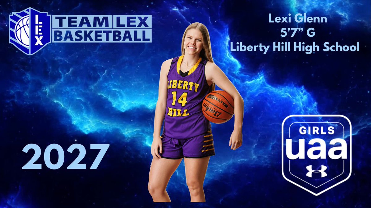 Team Lex Basketball (@teamlexhoops) on Twitter photo Team Lex Nation would like to welcome 2027 Lexi Glenn 💪💪💪 <a href="/LexiGlenn2027/">Lexi Glenn</a> from Liberty Hill High School to our 16U GUAA family.
<a href="/PBRhoops/">Premier Basketball</a>
<a href="/SelectEventsBB/">Select Events Basketball</a>
<a href="/UAbasketball/">Under Armour Basketball</a>
<a href="/bballjkey/">Jason Key</a>
<a href="/ShaneLaflin/">Shane Laflin</a>
<a href="/UANextGHoops/">Girls UAA</a>
<a href="/joeysimmons23/">Joey Simmons</a>
<a href="/JrAllStarBB/">Jr. All-Star Girls Basketball</a>
<a href="/BasketballLone/">Gene Smith</a> Team Lex Nation would like to welcome 2027 Lexi Glenn 💪💪💪 <a href="/LexiGlenn2027/">Lexi Glenn</a> from Liberty Hill High School to our 16U GUAA family.
<a href="/PBRhoops/">Premier Basketball</a>
<a href="/SelectEventsBB/">Select Events Basketball</a>
<a href="/UAbasketball/">Under Armour Basketball</a>
<a href="/bballjkey/">Jason Key</a>
<a href="/ShaneLaflin/">Shane Laflin</a>
<a href="/UANextGHoops/">Girls UAA</a>
<a href="/joeysimmons23/">Joey Simmons</a>
<a href="/JrAllStarBB/">Jr. All-Star Girls Basketball</a>
<a href="/BasketballLone/">Gene Smith</a>