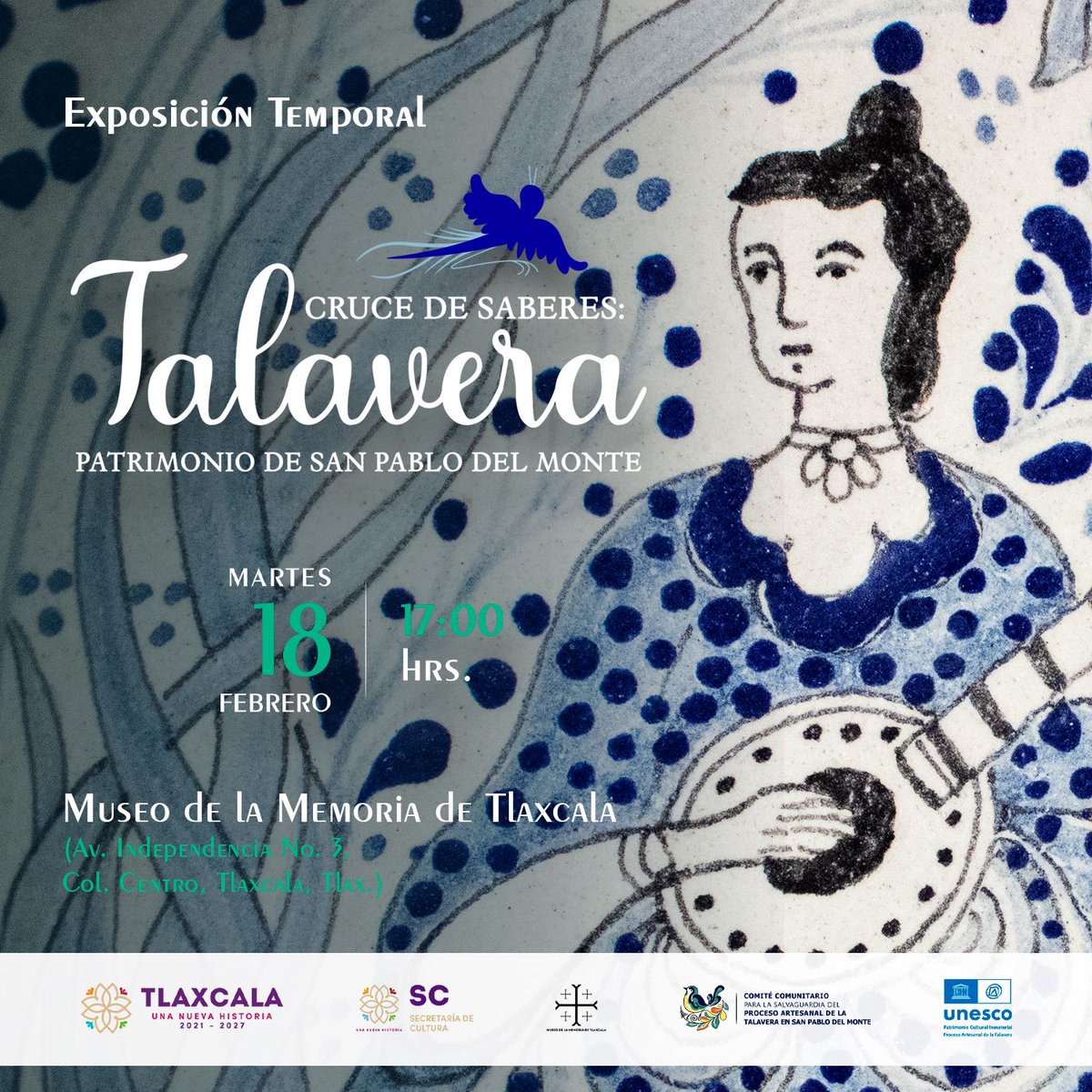 MuseoTlaxcala's tweet photo. ✨🕊 ¡Descubre la magia de la #Talavera! 🕊✨

Te invitamos a la exposición temporal Cruce de Saberes: Talavera, Patrimonio de San Pablo del Monte, donde podrás conocer la riqueza cultural y artesanal de esta tradición única. 🏺💙 https://t.co/HvU0PrlZD5