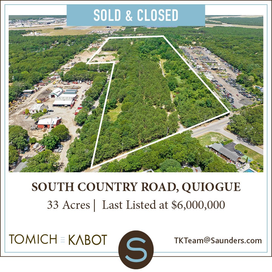 lindakabot's tweet photo. SOLD! Congratulations to our Seller Client and Buyer on the closing today for this unique site assemblage in @WesthamptonBeach Quiogue hamlet area which has special Recreation-Tourism incentive zoning #Hamptons #TheHamptons #HamptonsRealEstate #Land #Saunders #AHigherFormOfRealty https://t.co/MPbqGeVcnk