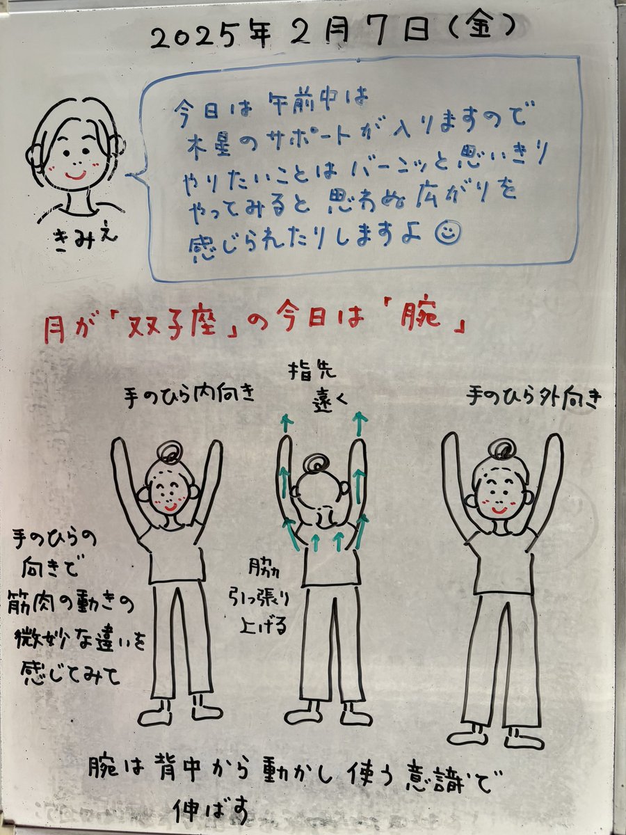 FamiliarAO's tweet photo. 腕を上げる意識だと暫くすると辛くなる。肩甲骨から上げる意識だと割と平気。元を使う感覚を身に付けると良いです☺︎
https://t.co/DhbdoAwnDq
#横浜 #鶴見 #駒岡 #ファミリア #整骨院 #月 #巡り #双子座 #肩 #腕 #手 #手指 #ストレッチ #運動 #呼吸 #姿勢 #セルフケア #EMS #電療 #星よみ https://t.co/krgrh1kXoo