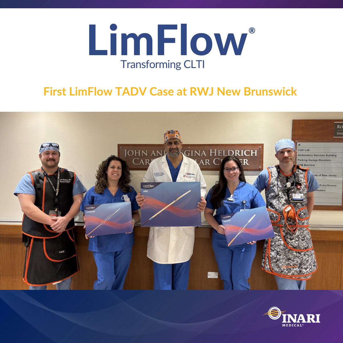 CLI_LimFlow's tweet image. Congratulations to Drs. Ramzan Zakir and William Beckerman and the @RWJUH team for successfully completing their first LimFlow #TADV procedure!

#LimFlow
#amputation
#LimbSalvage
@rzakir12 

bit.ly/3YvXQeo