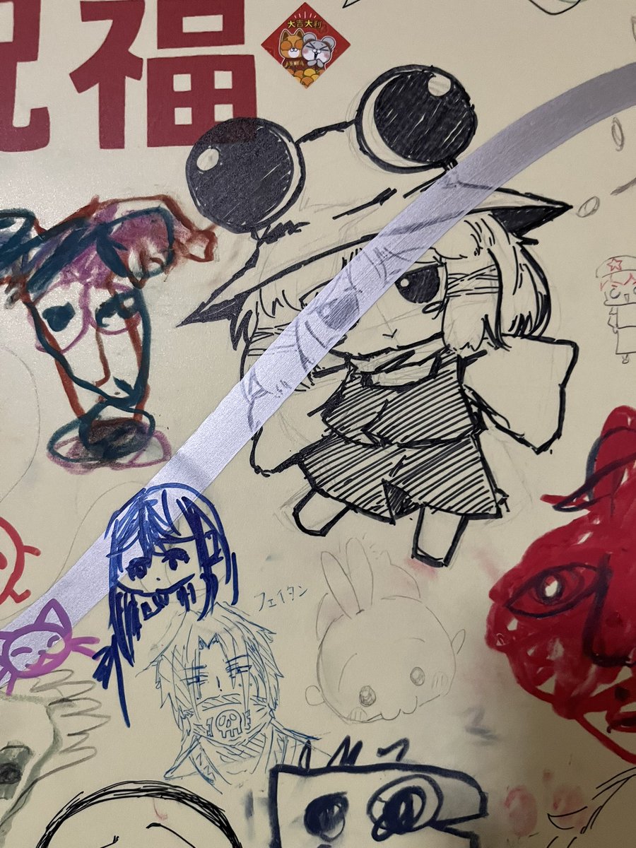台湾のオタクロードの壁絵
皆画力と愛が素晴らしいっ‼️ 