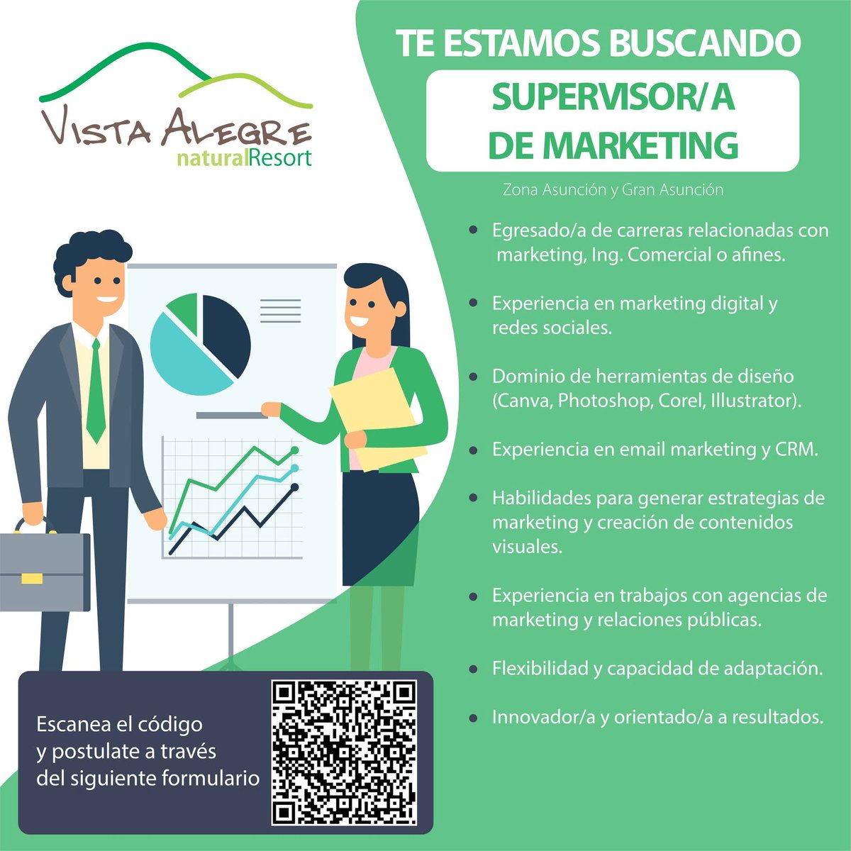 felipegm_90's tweet photo. TE ESTAMOS BUSCANDO

Supervisor/a de Marketing

* Marketing, Ing. Comercial o afines

* Marketing digital y redes sociales

* Diseño (Canva, Photoshop, Corel, Illustrator)

* Email marketing y CRM

* Estrategias de marketing y creación de contenidos visuales

* Agencias y RRPP https://t.co/bSbKfED9T4