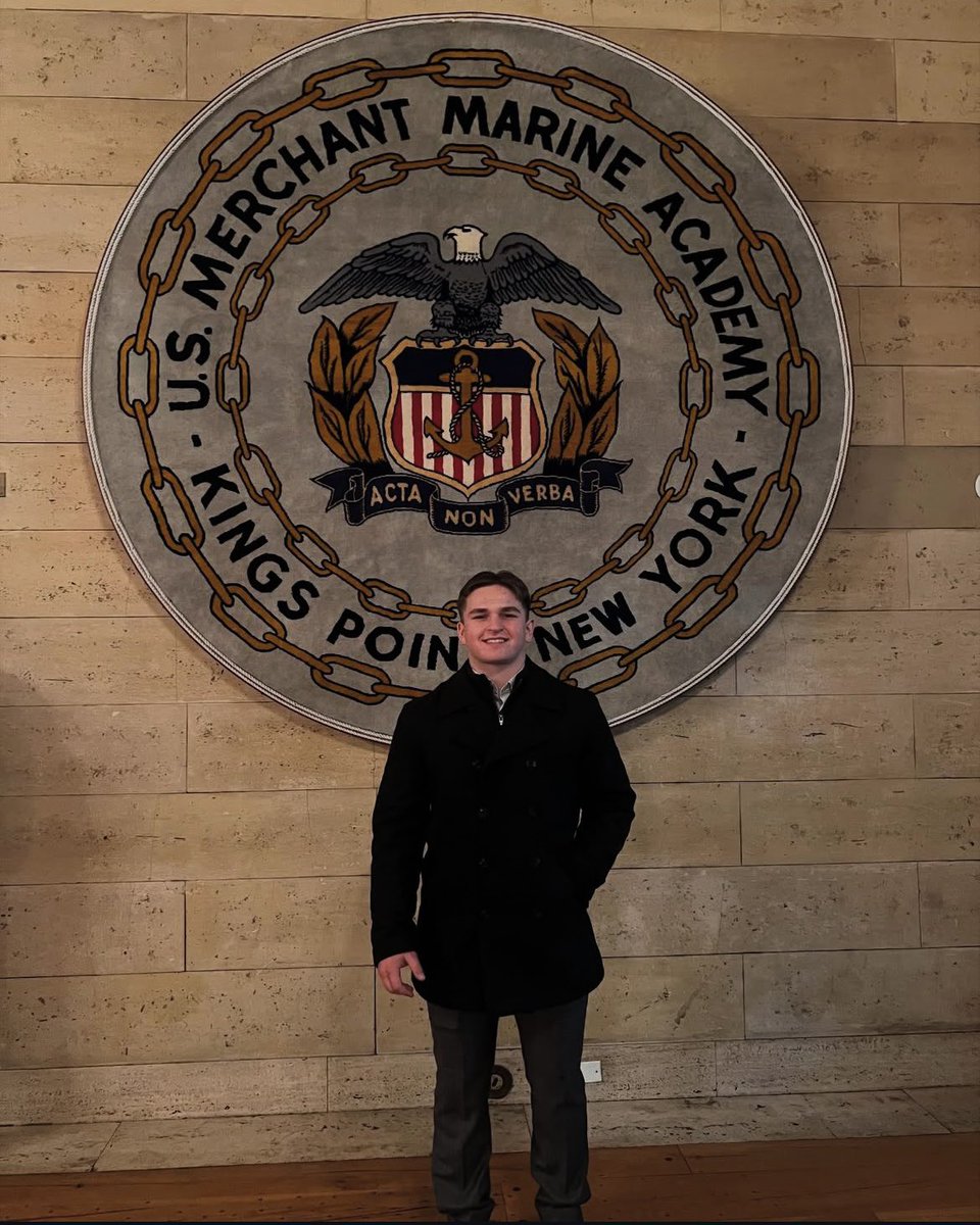 <a href="/_GarrettNebs_/">Garrett Nebels</a> on his official visit to the <a href="/USMMAFootball/">USMMA Football</a>.