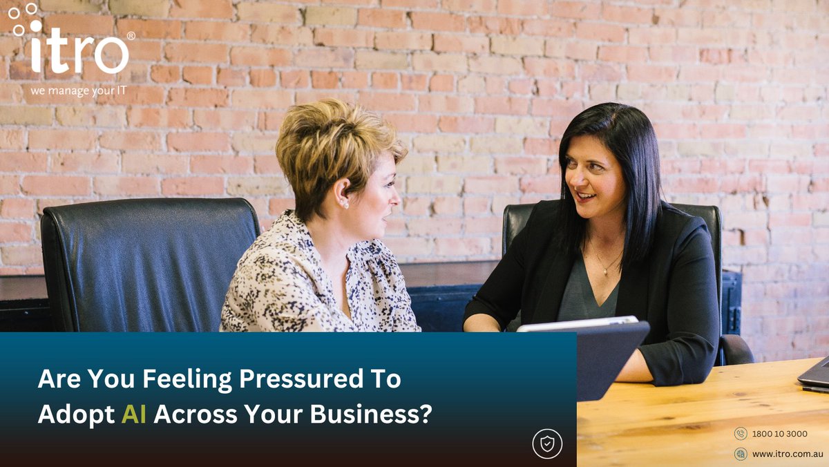 Click link to sign up for itro's AI Readiness Event &amp; upcoming details! - itroaireadiness.itro.com.au/itro-event 

If you're unsure about your #AI readiness, you should attend #itro's upcoming, event on AI Readiness. We'll help you understand how to use AI safely now and in the future.