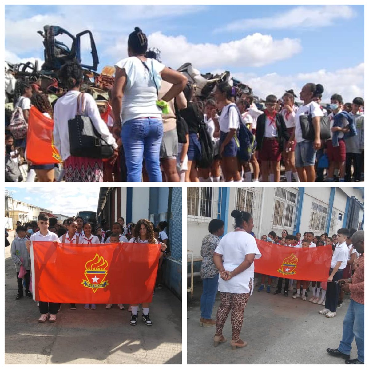 Los  delegados❤️🇨🇺💯 a la asamblea 64 aniversario de la #OPJM  de #EducacionGuanabacoa visitan centros  laborales del territorio.
#CubaVencerá 
#LaHabanaViveEnMí
