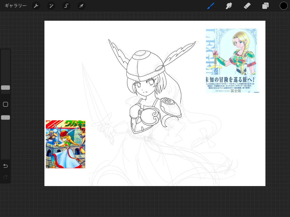ワルキューレさま描き中ー！
