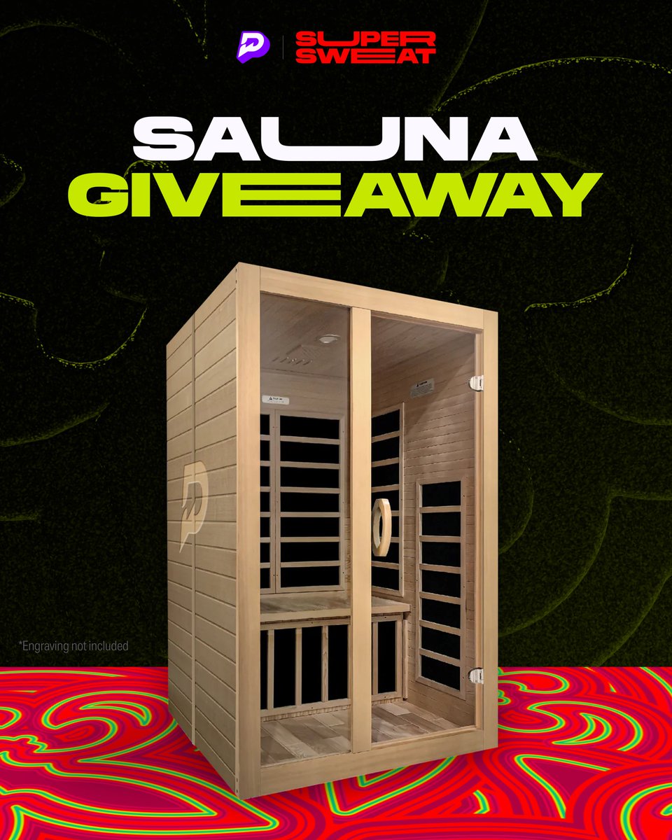 PrizePicks's tweet image. WHO WANT’S THEIR OWN SAUNA?! 🥵

Post a screenshot of your favorite pick for the Big Game with #SuperSweat on social media for a shot to win 🔥

Because if you’re gonna get sweaty… you might as well do it in your own luxury sauna 🤣