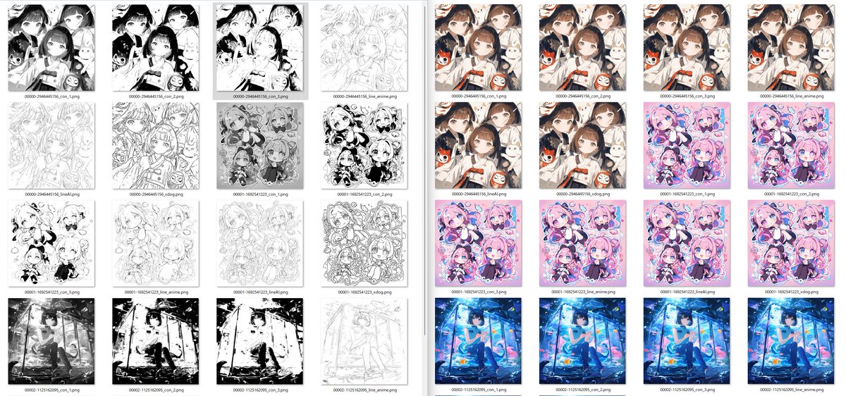 tori29umai's tweet photo. animagin4.0かfluxでanytestの後継的なもの、月須和さんが作ってくれたらうれしいんだけど、せっかく作り��公開して下さっているんだし、人任せじゃなくて自分でもやるかーーー（ぐてり）ってなっている
ようはこれを大量に作れば良いわけでしょ？・・・良く思いついて実行に至ったなぁ https://t.co/IfITy1GFGx