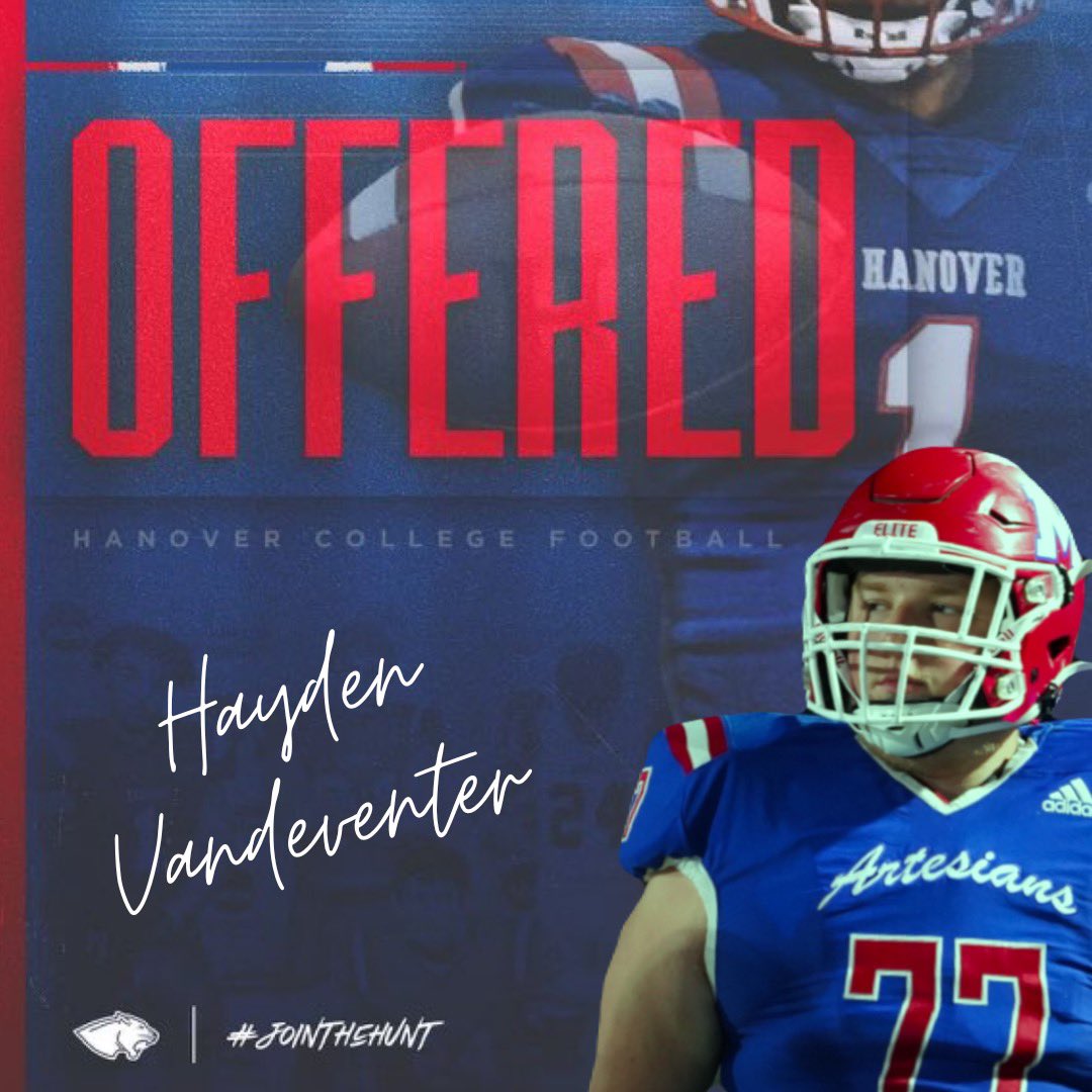 Hayden Vandeventer (@haydenvandeven1) on Twitter photo Great visit to <a href="/HanoverCollege/">Hanover College</a>. Thank you <a href="/MTHEO12/">Matt Theobald</a> and <a href="/HanoverFTBL/">Hanover Football</a> for an awesome experience and offer to #jointhehunt. <a href="/CoachSmith53_/">Sam Smith, M.Ed</a> <a href="/DLCoach_Danford/">Andrew Danford</a> <a href="/CoachDug/">Brian Dugger</a> <a href="/Martinsville_FB/">Martinsville High School Football</a> Great visit to <a href="/HanoverCollege/">Hanover College</a>. Thank you <a href="/MTHEO12/">Matt Theobald</a> and <a href="/HanoverFTBL/">Hanover Football</a> for an awesome experience and offer to #jointhehunt. <a href="/CoachSmith53_/">Sam Smith, M.Ed</a> <a href="/DLCoach_Danford/">Andrew Danford</a> <a href="/CoachDug/">Brian Dugger</a> <a href="/Martinsville_FB/">Martinsville High School Football</a>