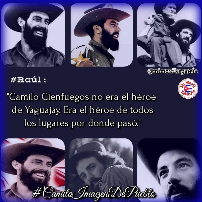 En el pueblo hay muchos Camilo y en el pueblo hay muchos Che, nosotros tenemos que luchar y tratar de que cada compatriota sea un Camilo.  #CubaPorLaVida #CamiloVive 
<a href="/cubacooperaven/">Brigada Médica Cubana en Venezuela</a>
 <a href="/MINSAPCuba/">Ministerio de Salud Pública de Cuba</a>
 <a href="/japortalmiranda/">José Angel Portal Miranda</a>
<a href="/CubacooperaveG/">Brigada Médica Cubana en el Estado Guárico.</a> @CubCooperaVeGua