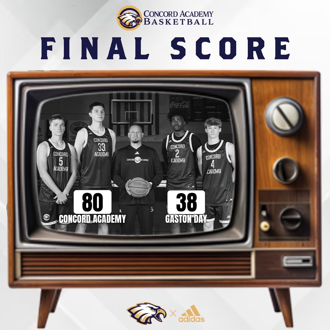 Concord Academy Basketball (@caeaglesmbb) on Twitter photo FINAL
<a href="/CAEaglesMBB/">Concord Academy Basketball</a> (29-3) 80
<a href="/GDS_Basketball/">GDS Basketball</a> 38
‘26 <a href="/Lincolnr_2/">Lincoln Raper</a> 16p
‘25 <a href="/GrayMadeira4/">Gray Madeira</a> 15p
’25 <a href="/JakeBenham5/">Jake Benham</a> 15p
‘27 Romain Boyer 12p
‘25 <a href="/icarebaka/">Icare Bakadisula 🇨🇩</a> 10p
‘25 <a href="/kornackii/">Alek Kornacki</a> 6p
‘27 <a href="/MandrakeLewis32/">Mandrake Lewis</a> 4p
‘27 <a href="/JamesMinlend/">James Minlend</a> 2p
*Full stats to follow
#EaglesWin #EaglesFly🦅 #CAEagles FINAL
<a href="/CAEaglesMBB/">Concord Academy Basketball</a> (29-3) 80
<a href="/GDS_Basketball/">GDS Basketball</a> 38
‘26 <a href="/Lincolnr_2/">Lincoln Raper</a> 16p
‘25 <a href="/GrayMadeira4/">Gray Madeira</a> 15p
’25 <a href="/JakeBenham5/">Jake Benham</a> 15p
‘27 Romain Boyer 12p
‘25 <a href="/icarebaka/">Icare Bakadisula 🇨🇩</a> 10p
‘25 <a href="/kornackii/">Alek Kornacki</a> 6p
‘27 <a href="/MandrakeLewis32/">Mandrake Lewis</a> 4p
‘27 <a href="/JamesMinlend/">James Minlend</a> 2p
*Full stats to follow
#EaglesWin #EaglesFly🦅 #CAEagles