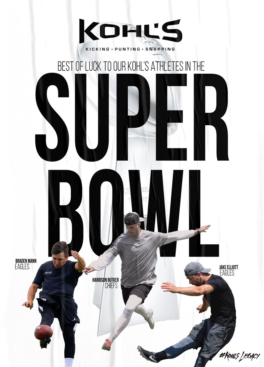 Good luck to our athletes competing in the Super Bowl!

#KohlsLegacy // #SuperBowlLIX
