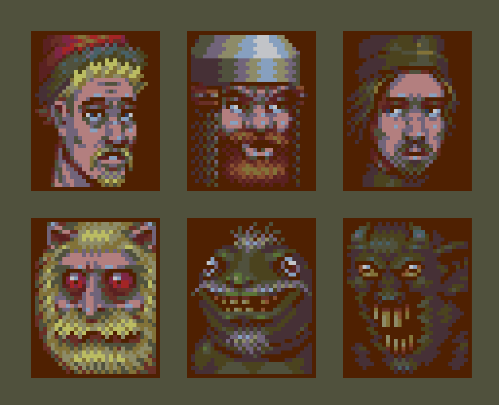 Pack of character portraits

#pixelart #ドット絵