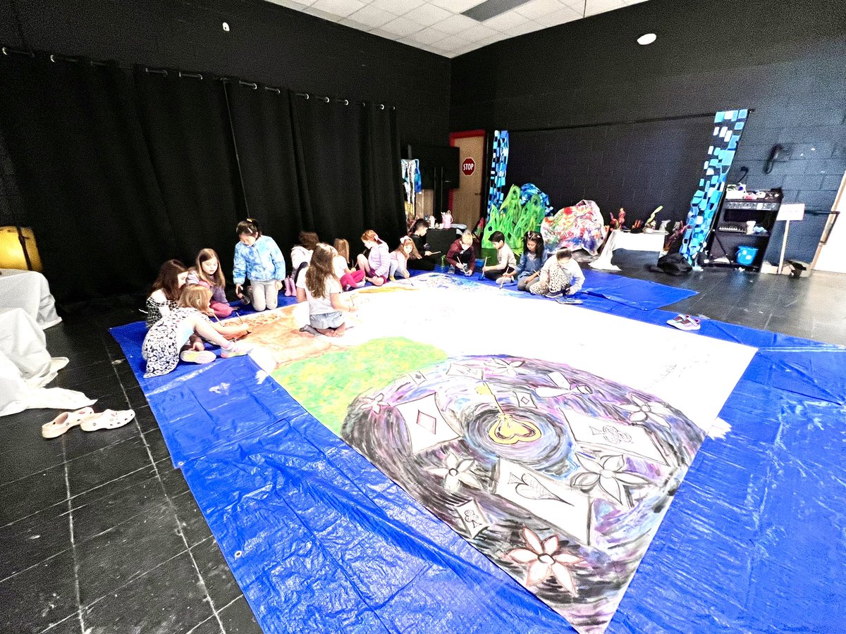 Ms. Barlow (@oceartroom) on Twitter photo 🎨 Update on Art Club : we are in full production, painting the backdrop for our 5th graders’ Drama Club Performance of “Alice in Wonderland”🐇🍄🗝️🎩 <a href="/OliveChapelElem/">Olive Chapel Elementary School</a> <a href="/OcePta/">Olive Chapel Elementary PTA</a> <a href="/ErinKelleyMay/">Erin May at OCE</a> <a href="/jmboyer/">Jared Boyer</a> <a href="/AshleyPCharles/">Ashley Purgason Charles</a> <a href="/ApexPSF/">Apex Public School Foundation</a> <a href="/apexartscouncil/">Apex Arts Council</a> #apexnc #artclub #productionart #stage 🎨 Update on Art Club : we are in full production, painting the backdrop for our 5th graders’ Drama Club Performance of “Alice in Wonderland”🐇🍄🗝️🎩 <a href="/OliveChapelElem/">Olive Chapel Elementary School</a> <a href="/OcePta/">Olive Chapel Elementary PTA</a> <a href="/ErinKelleyMay/">Erin May at OCE</a> <a href="/jmboyer/">Jared Boyer</a> <a href="/AshleyPCharles/">Ashley Purgason Charles</a> <a href="/ApexPSF/">Apex Public School Foundation</a> <a href="/apexartscouncil/">Apex Arts Council</a> #apexnc #artclub #productionart #stage