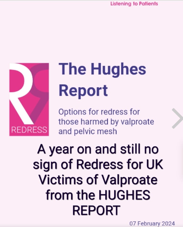 Epilepsy drug #Valproate has been harming our babies since the 1970's.  1 year ago  Hughes Report recommended Financial and Non-financial Redress. 

Why are Labour, delaying Redress? 
<a href="/RachelReevesMP/">Rachel Reeves</a>
<a href="/GillianMerron/">Gillian Merron</a> <a href="/PSCommissioner/">Patient Safety Commissioner</a>
<a href="/DHSCgovuk/">Department of Health and Social Care</a>
<a href="/oacsireland/">OACS IRELAND</a>
bbc.com/news/articles/…