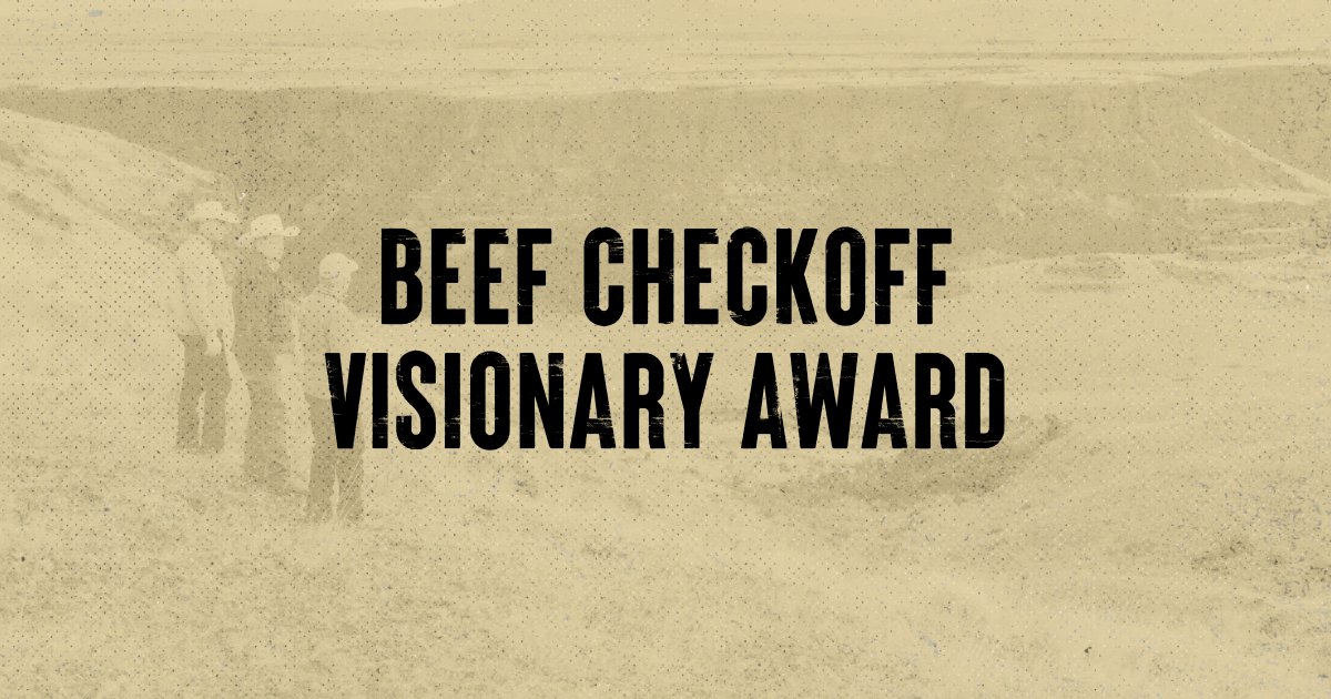 The 2025 Beef Checkoff Visionary Award is open for nominations! If you know someone who goes above and beyond to support and advance the Beef Checkoff’s mission, now is the time to recognize them. Submit your nomination by March 14: bit.ly/4hgSNak #BeefCheckoff