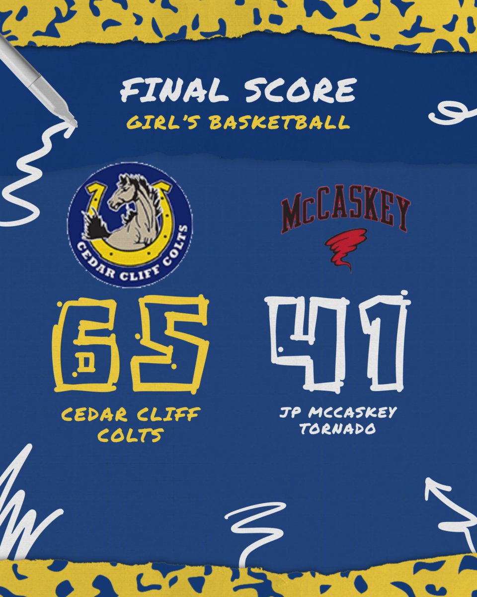 CedarCliff_AD's tweet image. Big Senior Night victory for the Colts. Shout out to Laila and Eloise who helped lead the Lady Colts to victory.