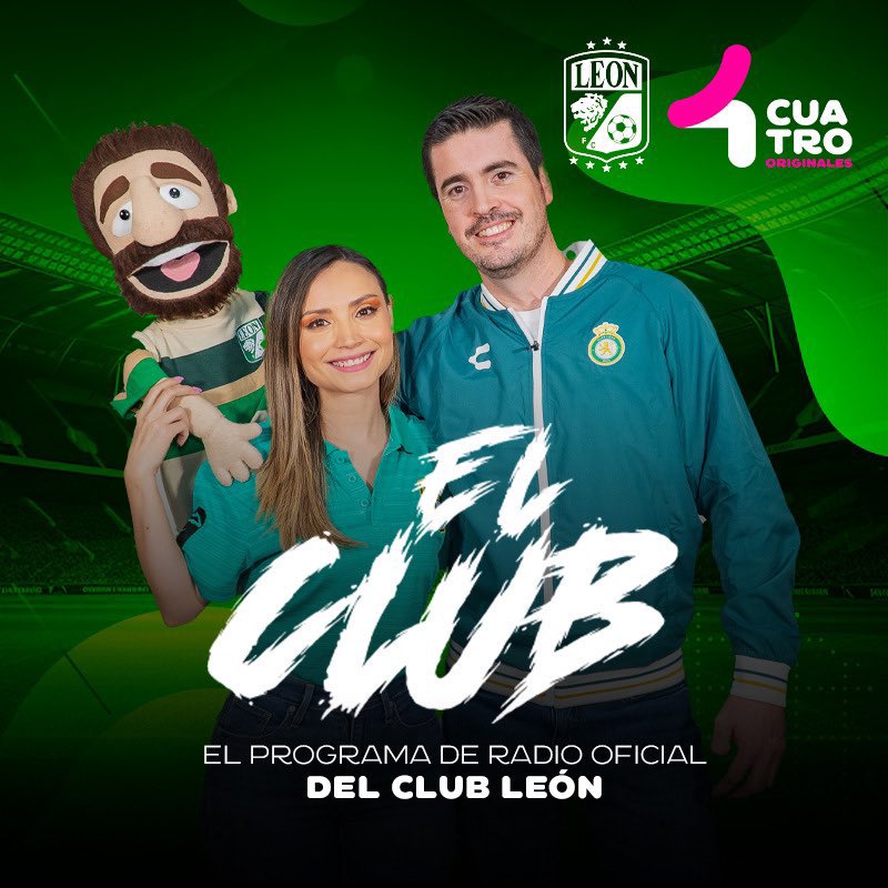clubleonfc's tweet image. ¡ESCUCHA Y GANA! 🤩 

Escucha #ElClub, nuestro programa de radio oficial, a las 8:00 PM en vivo por el 📻 94.7 FM y 🌐 tvcuatro.tv/tv4-radio/ 

¡Participa por PASES DOBLES 🎟️!

WhatsApp 📲 479 2310004