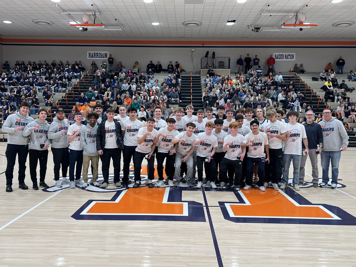 2024 IHSAA STATE CHAMPION Boys Soccer- the Harrison Raiders!  Those blue rings look awesome!