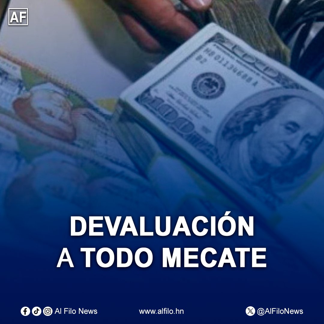 #Economía | El lempira sigue en picada tras el pacto con el FMI. En enero se depreció 15 centavos, llegando a 25.65 por dólar. Importaciones más caras, precios por las nubes y el pueblo llevándose el golpe.

Entérese aquí: alfilo.hn/devaluacion-a-…