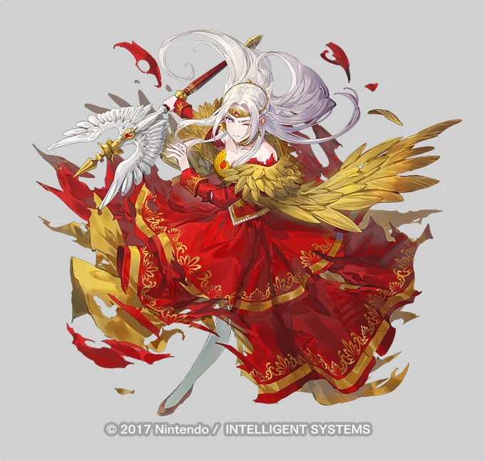 【ファイアーエムブレム ヒーローズ】にて 風花雪月より、「花冠かむる黒鷲 エーデルガルト」を描かせていただきました。 よろしくお願いします!#FEヒーローズ #FEHeroes  